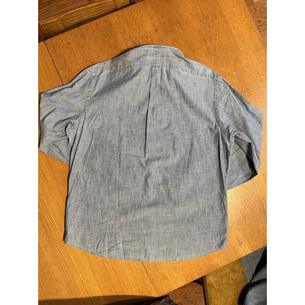 Polo Ralph Lauren Chambray Button Down Indigo Classic Fit Untucked L NWT - Picture 8 of 10